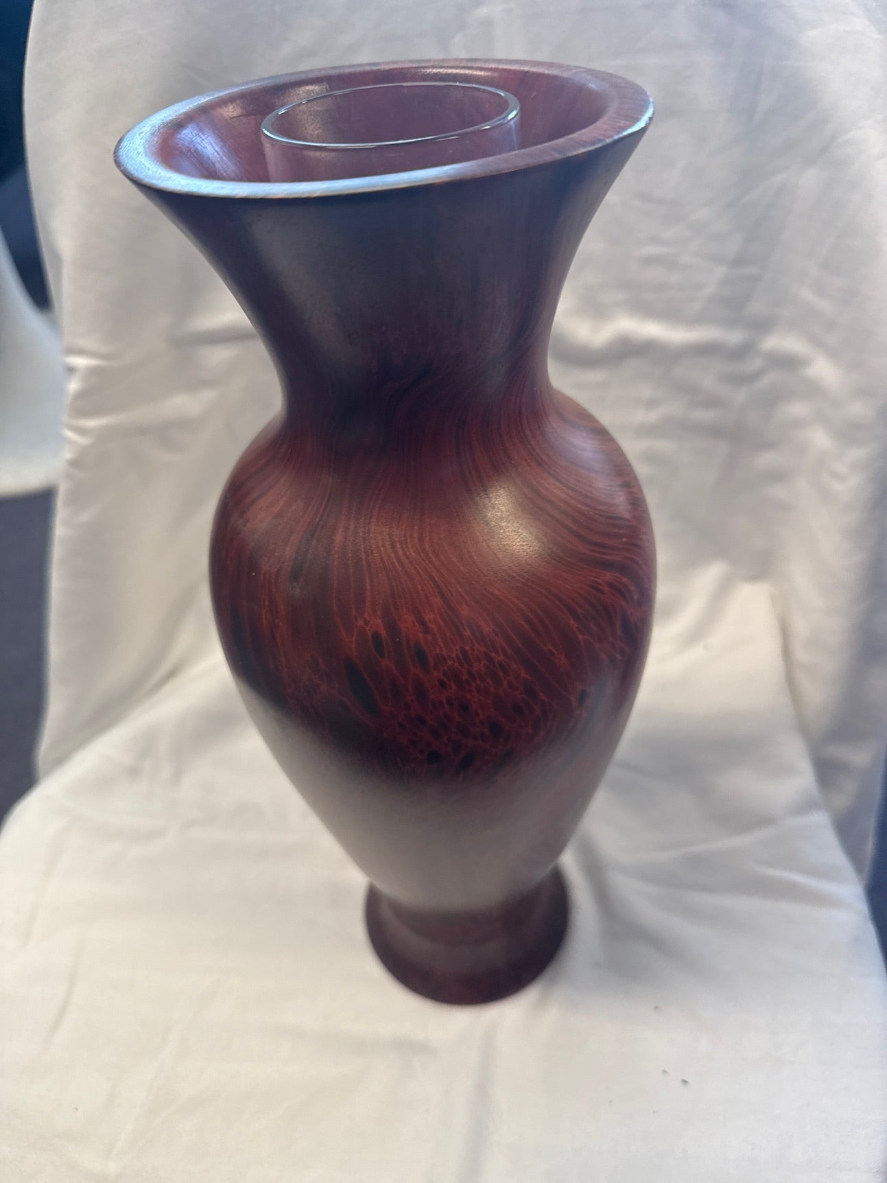 Træ vase
